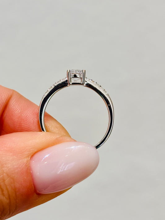 Anello solitario Argento Flora Brillovers