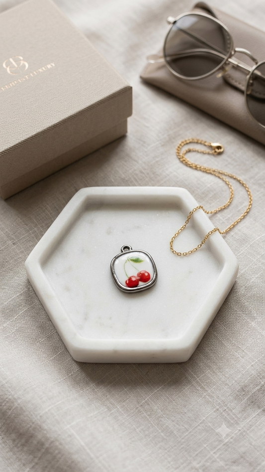 Charms Fortunello Pizzico ciliegine base silver