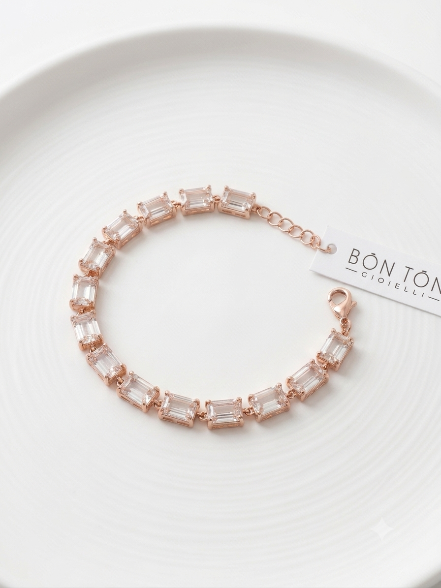 Bracciale tennis baguette