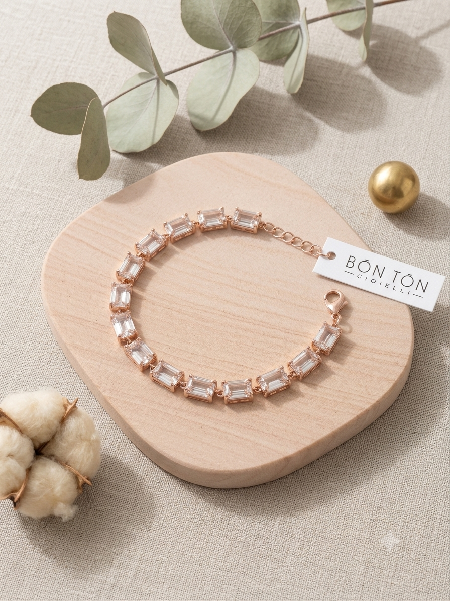 Bracciale tennis baguette