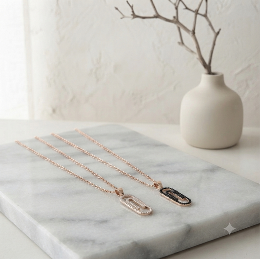 Collana Paperclip argento Pizzico