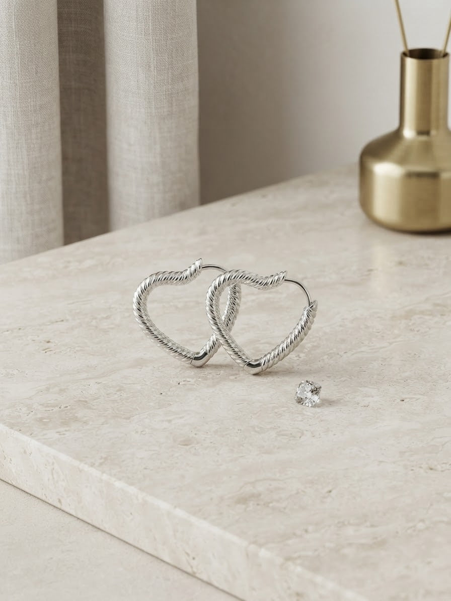 Orecchini Twisted Heart