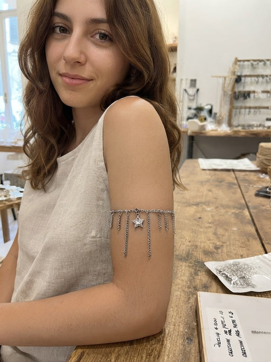 Bracciale Arm Cuff Stella silver