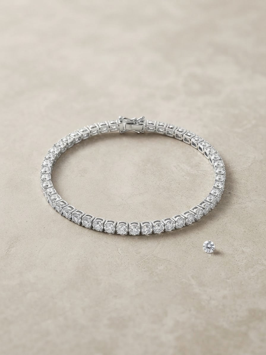 Bracciale Tennis argento mm3