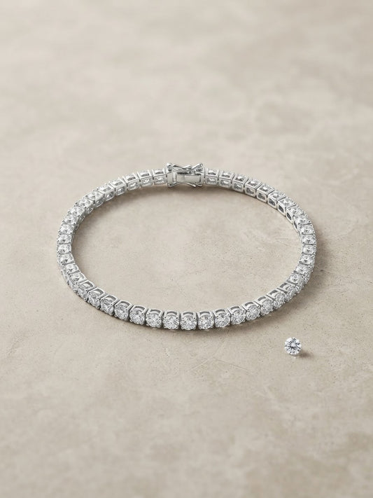 Bracciale Tennis argento mm3