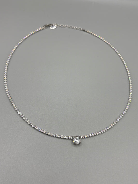 Collana Tennis argento Lovely