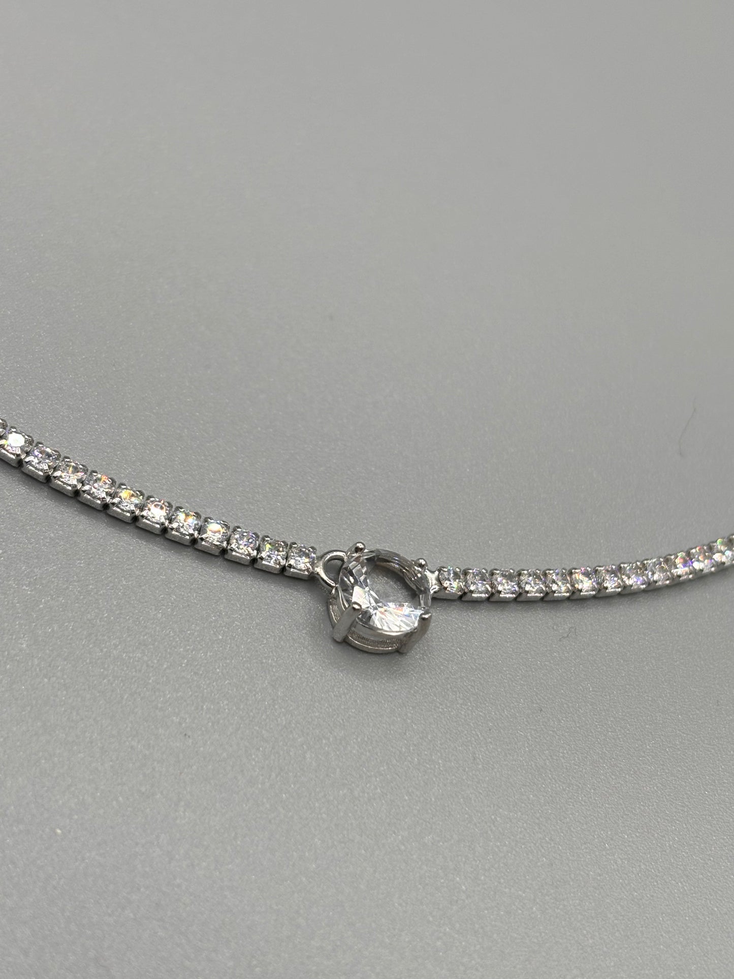 Collana Tennis argento Lovely