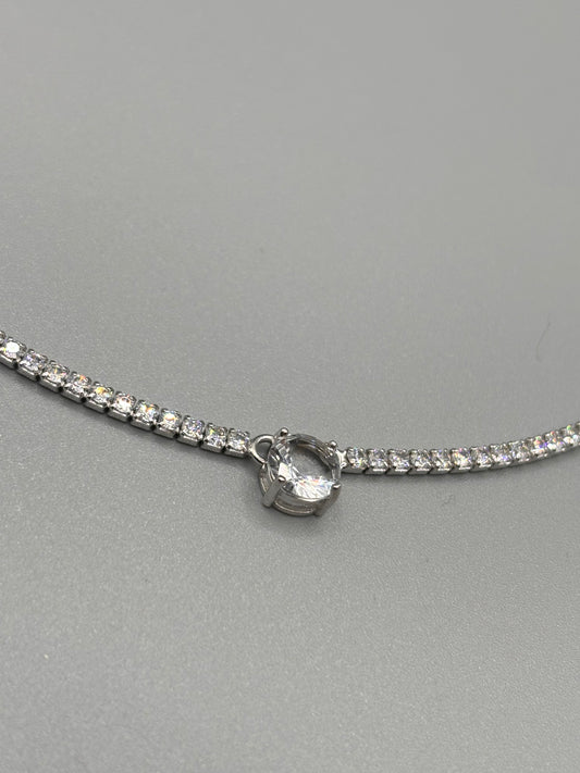 Collana Tennis argento Lovely