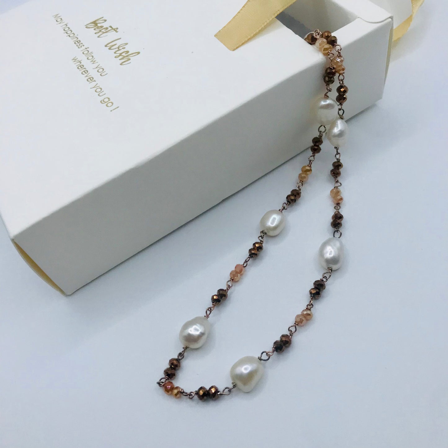 Collana perle alternata