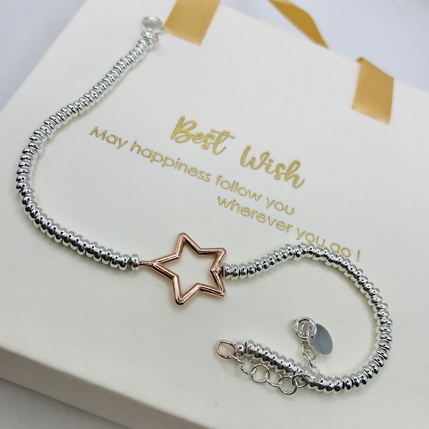Bracciale argento minimal dischetti