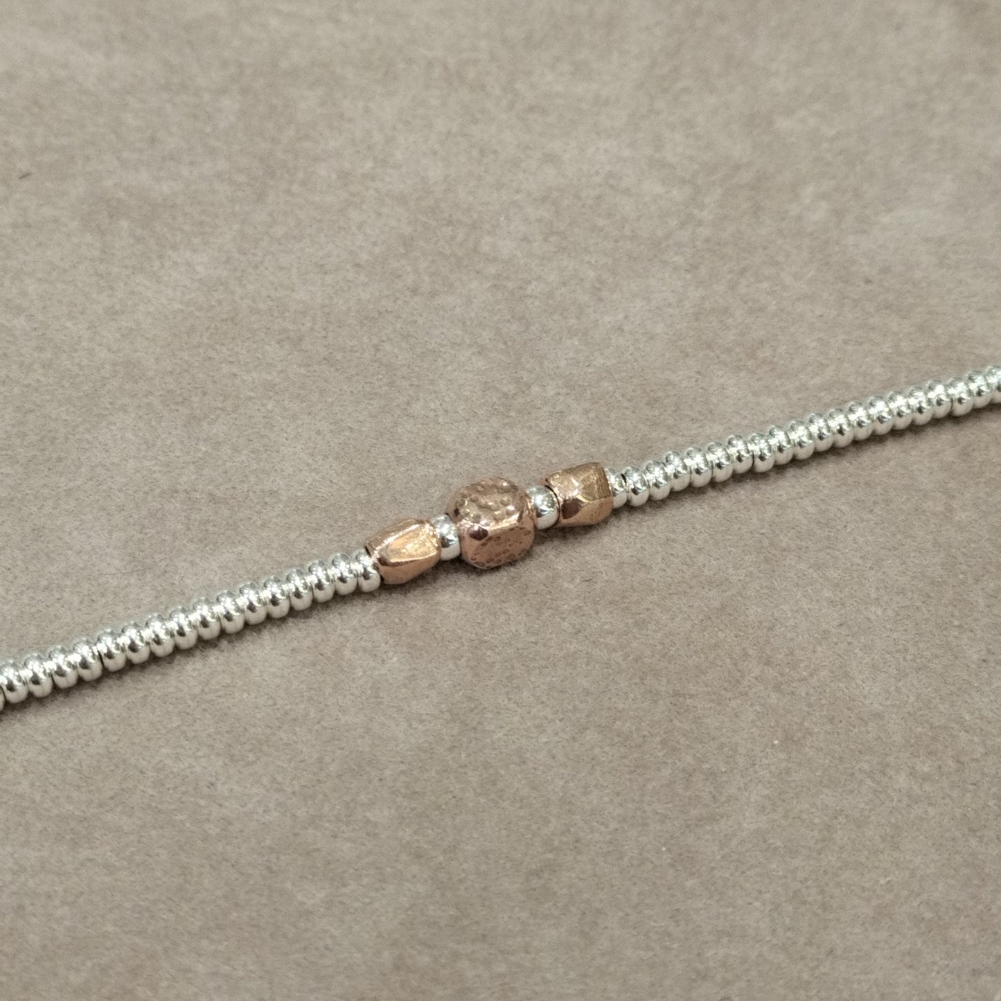 Bracciale Argento Cubetto Lavorato Minimal