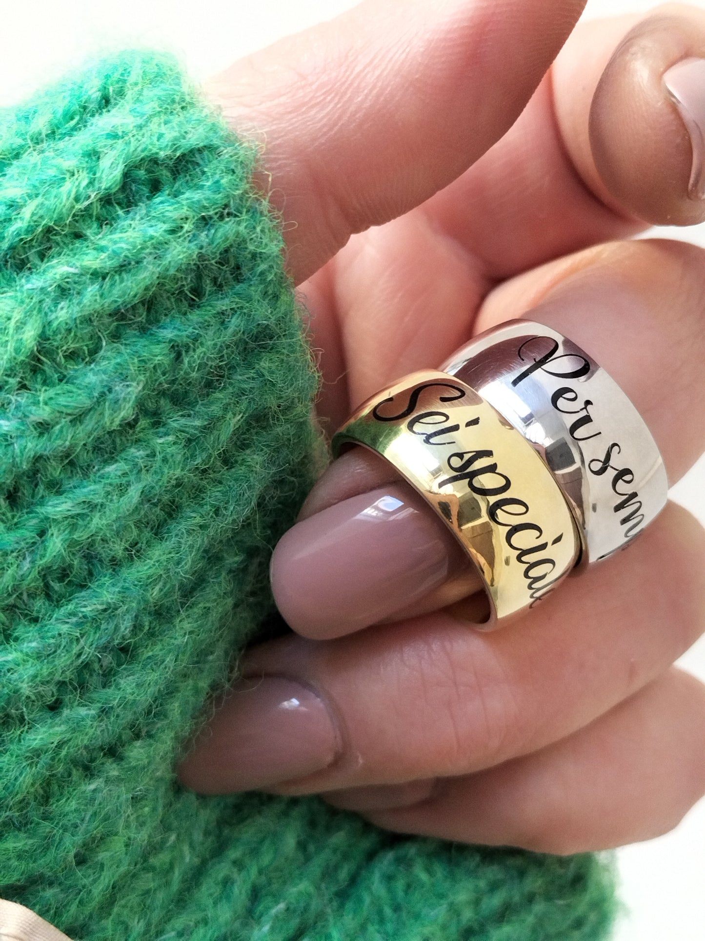 Anello Fascia Argento Personalizzabile