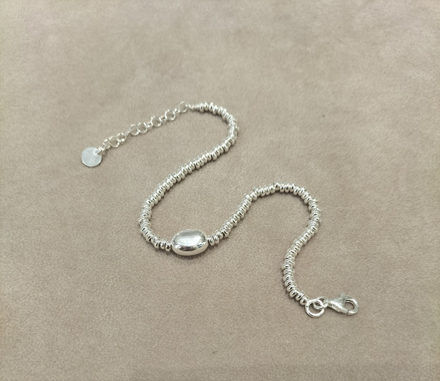 Bracciale Argento Rondelline e Stone Minimal