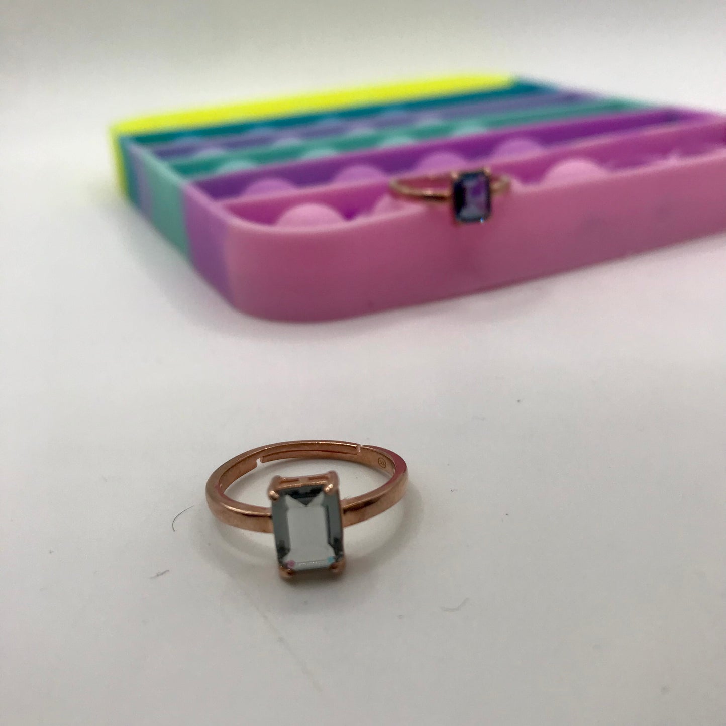 Anello argento Baguette Kate