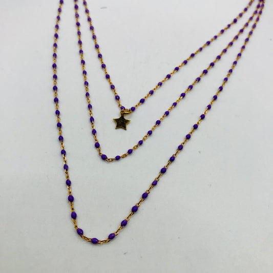 Collana  multifilo Argento  Lilla  Pizzico