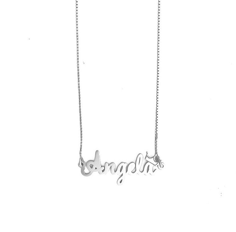 Collana argento nome bambina Personalizzabile