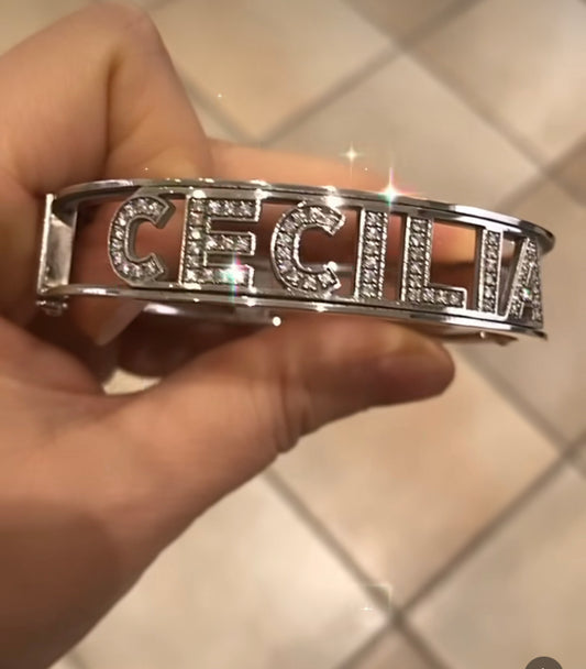 Bracciale Schiava Argento Nome Personalizzabile