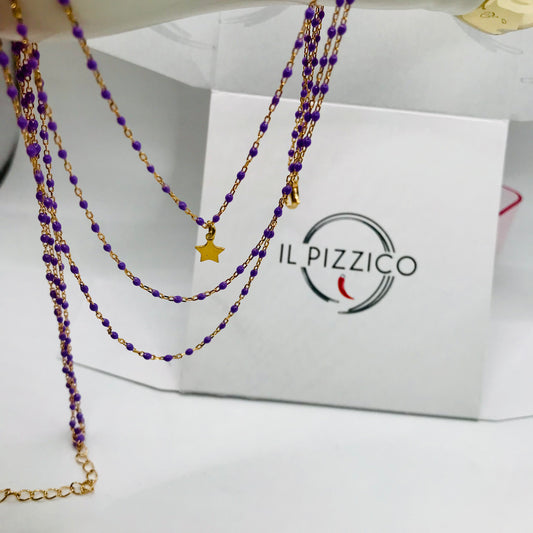 Collana  multifilo Argento  Lilla  Pizzico