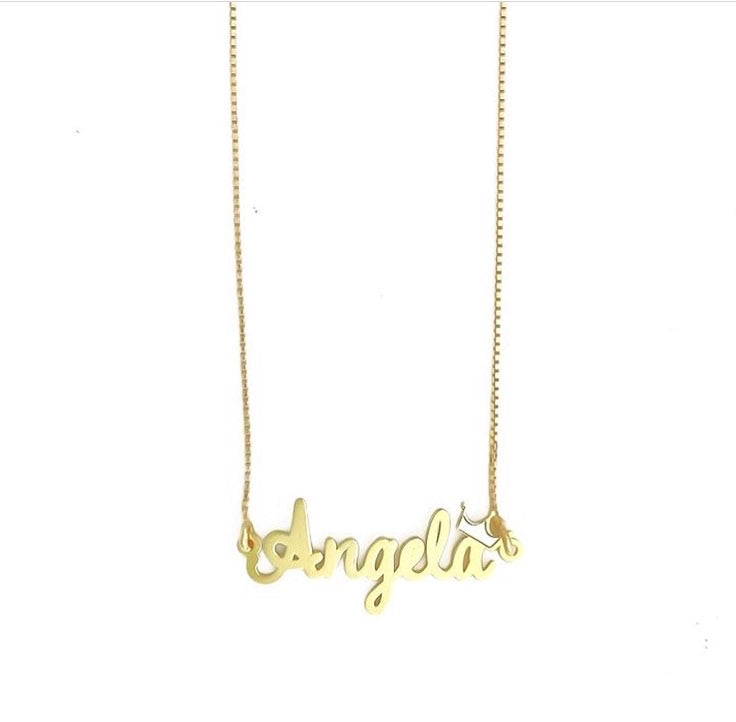 Collana argento nome bambina Personalizzabile