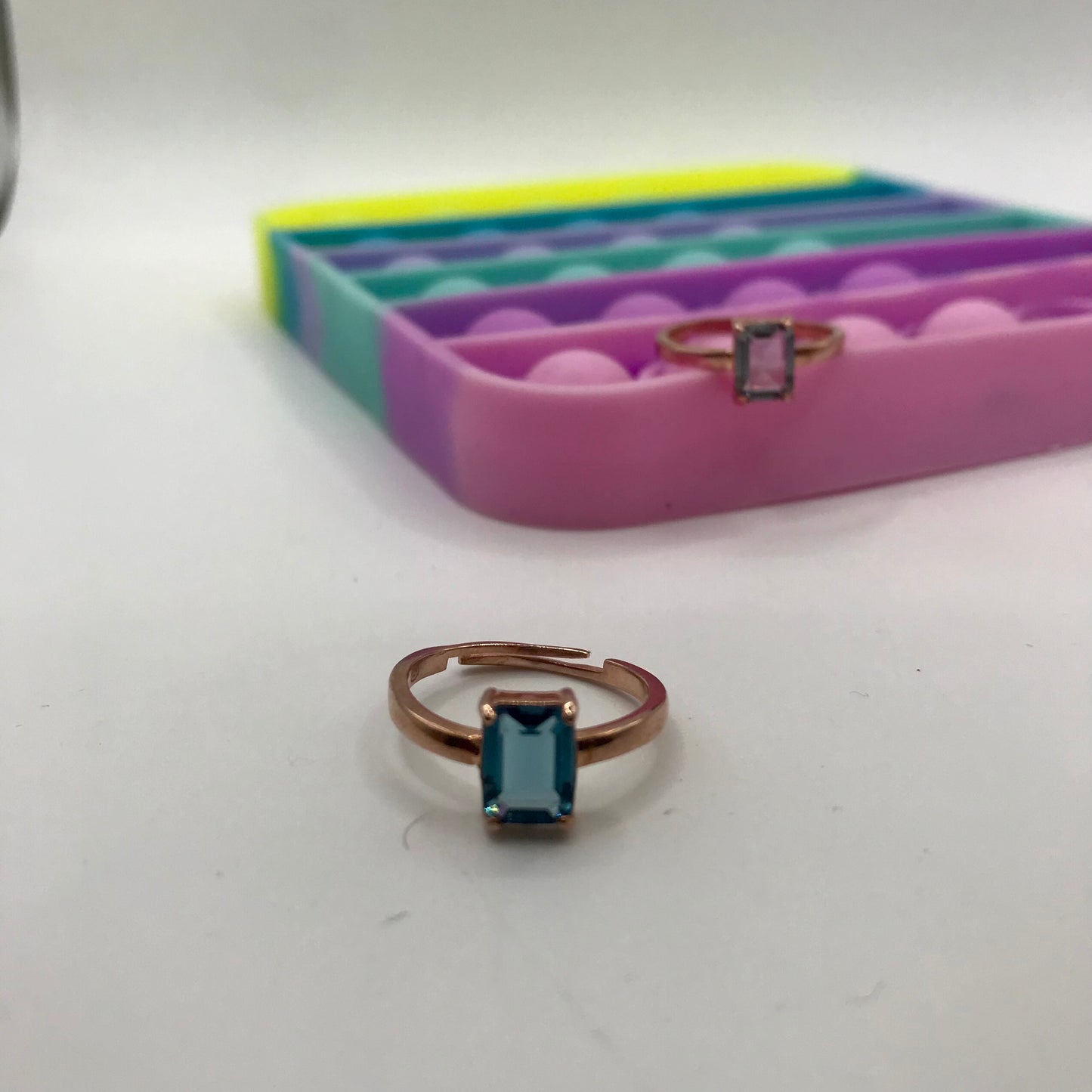 Anello argento Baguette Kate