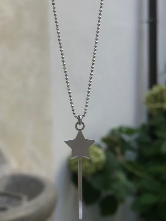Collana argento bacchetta magica personalizzabile