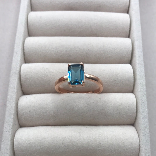 Anello argento Baguette Kate
